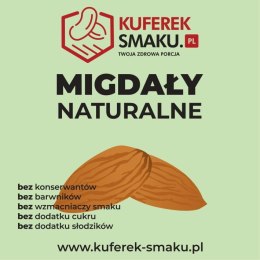 MIGDAŁY ŁUSKANE NATURALNE USA JASNE KUFEREK SMAKU