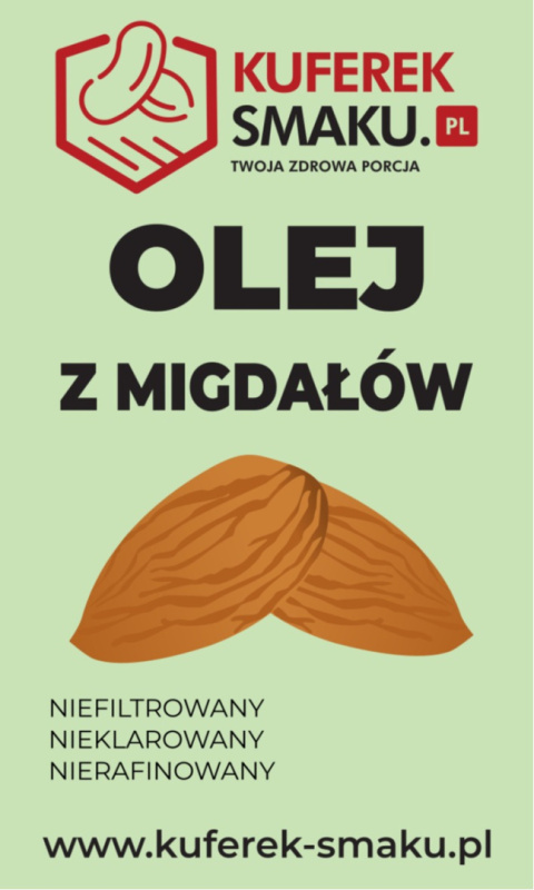 OLEJ MIGDAŁOWY ZE SŁODKICH MIGDAŁÓW KUFEREK SMAKU OLEJ MIGDAŁOWY ZE SŁODKICH MIGDAŁÓW KUFEREK SMAKU